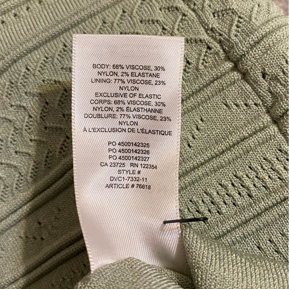 Babaton XS Green Bodycon Tube Skirt - Picture 8 of 8